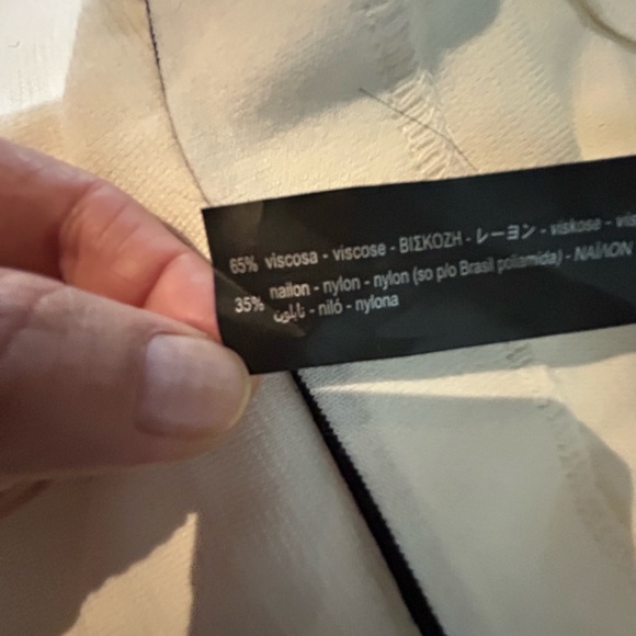 Zara Knit Cream Wide Leg Pants - Picture 7 of 10